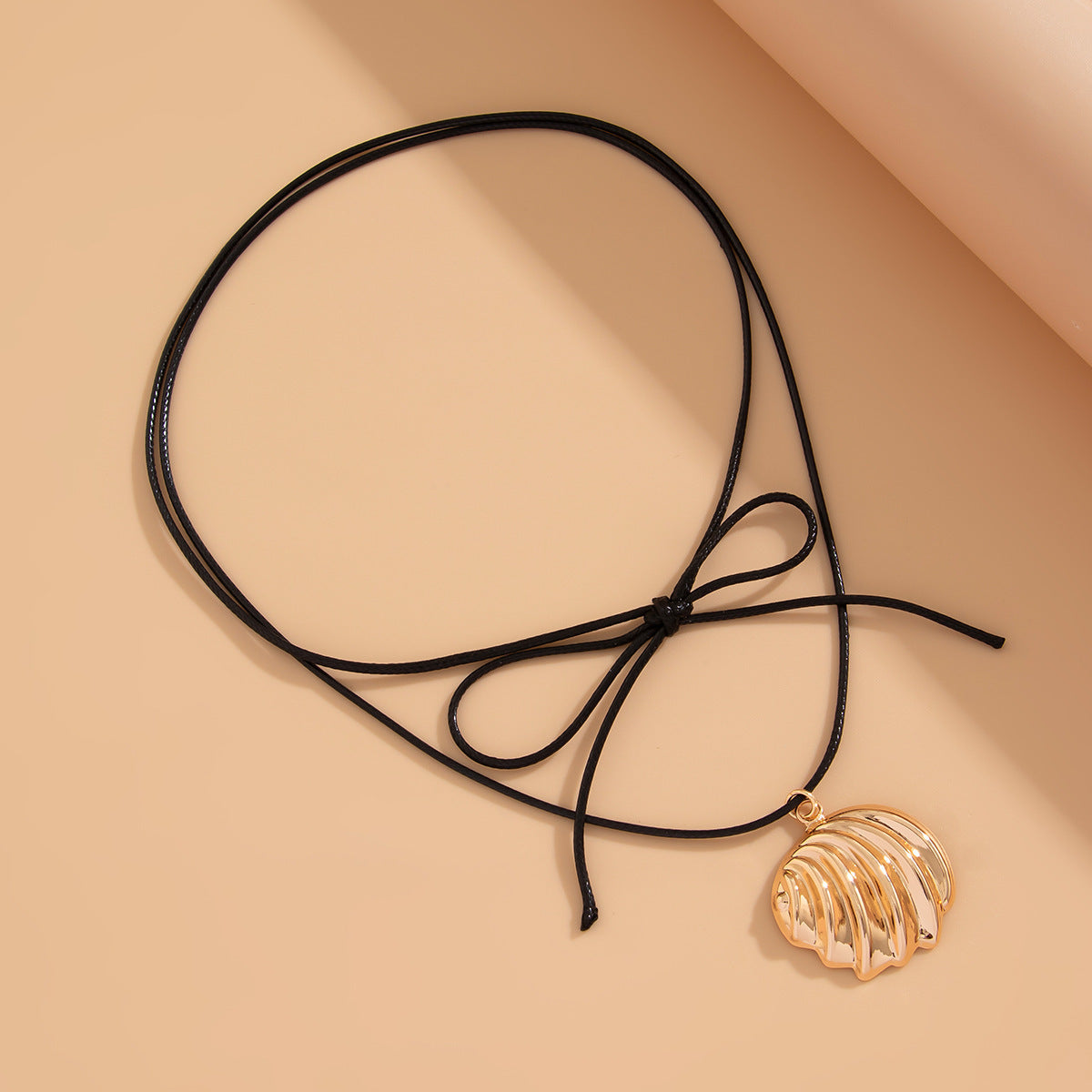 Sculptural Bow & Rose Pendant Choker