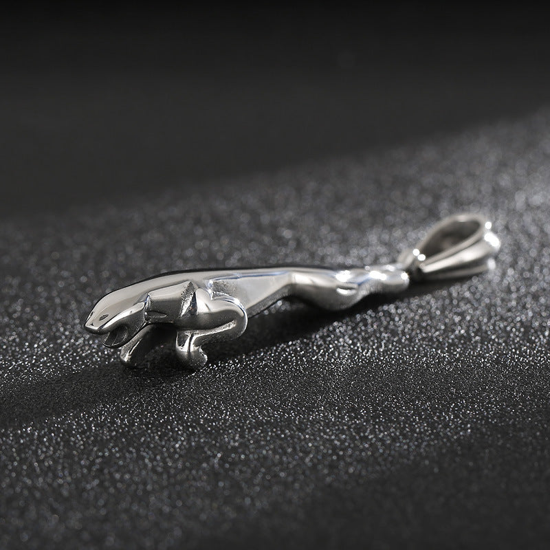 Men's Titanium Steel Cheetah Pendant - European & American Fashion