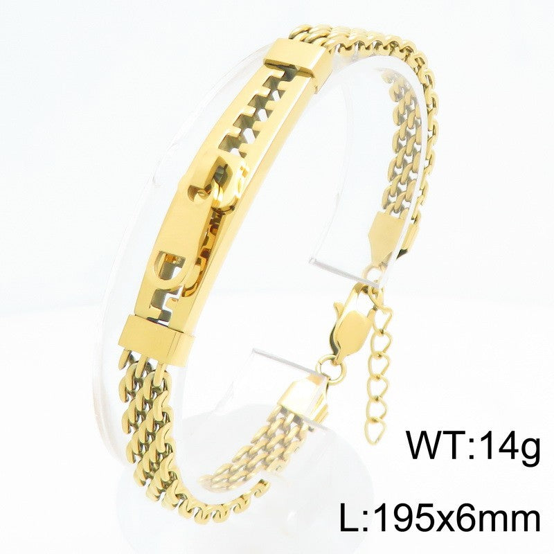 Bent Piece – Design – Zipper Shape Bracelet