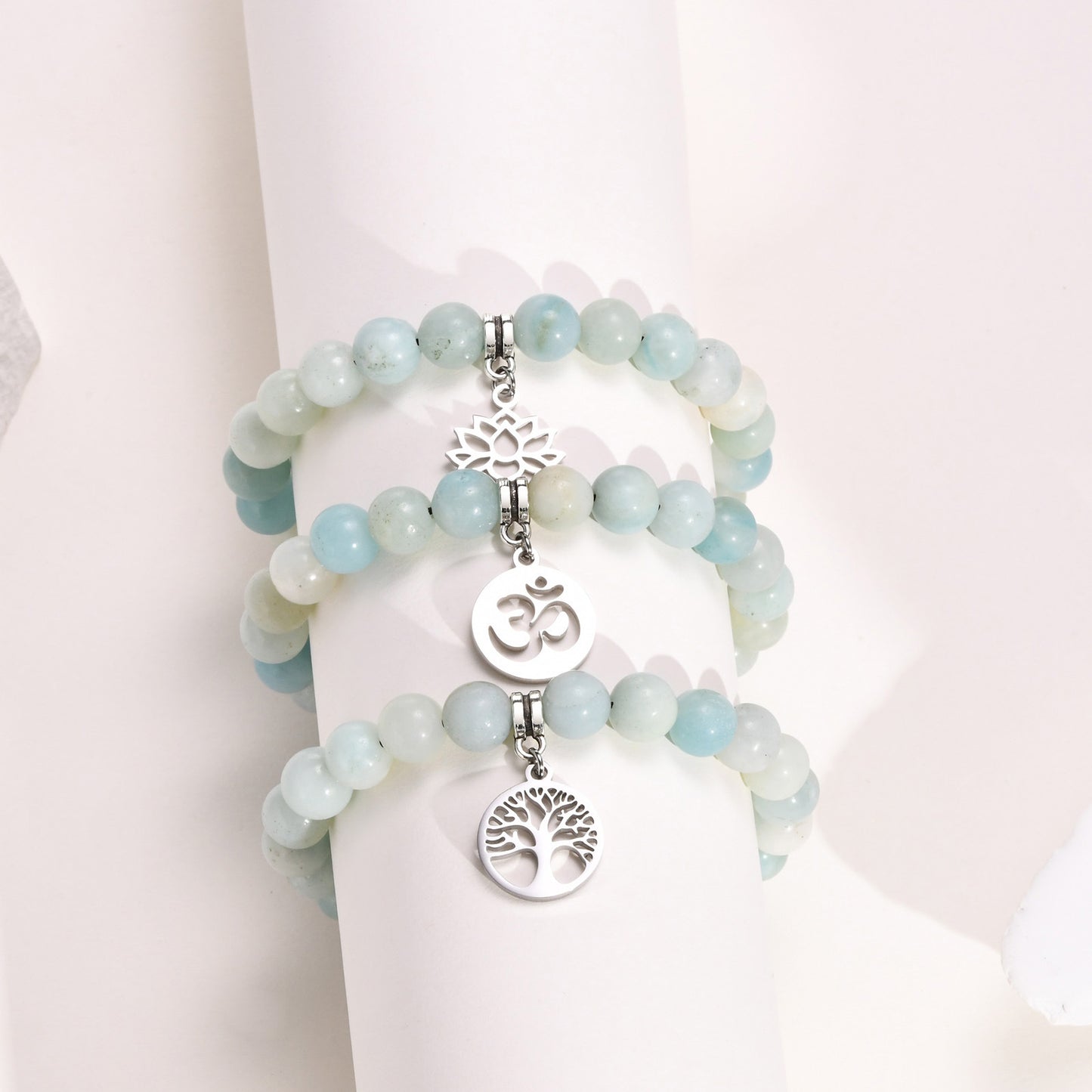 European And American Fashion Jewelry Wholesale Stainless Steel Pendant 20 Beads Beaded Bracelet Women's