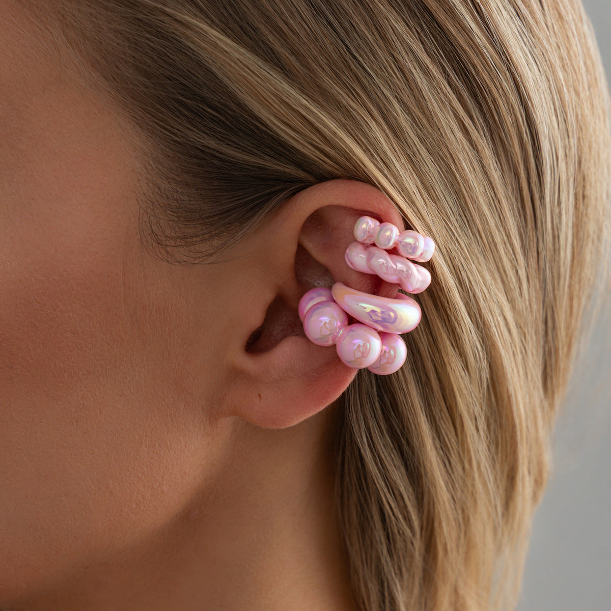 Planderful Vienna Verve No Piercing Clip On Ear Bone Earrings Set With Star Bead
