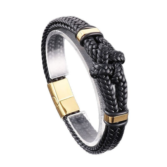 Planderful Stainless Steel Mens Bracelet Magnetic Buckle