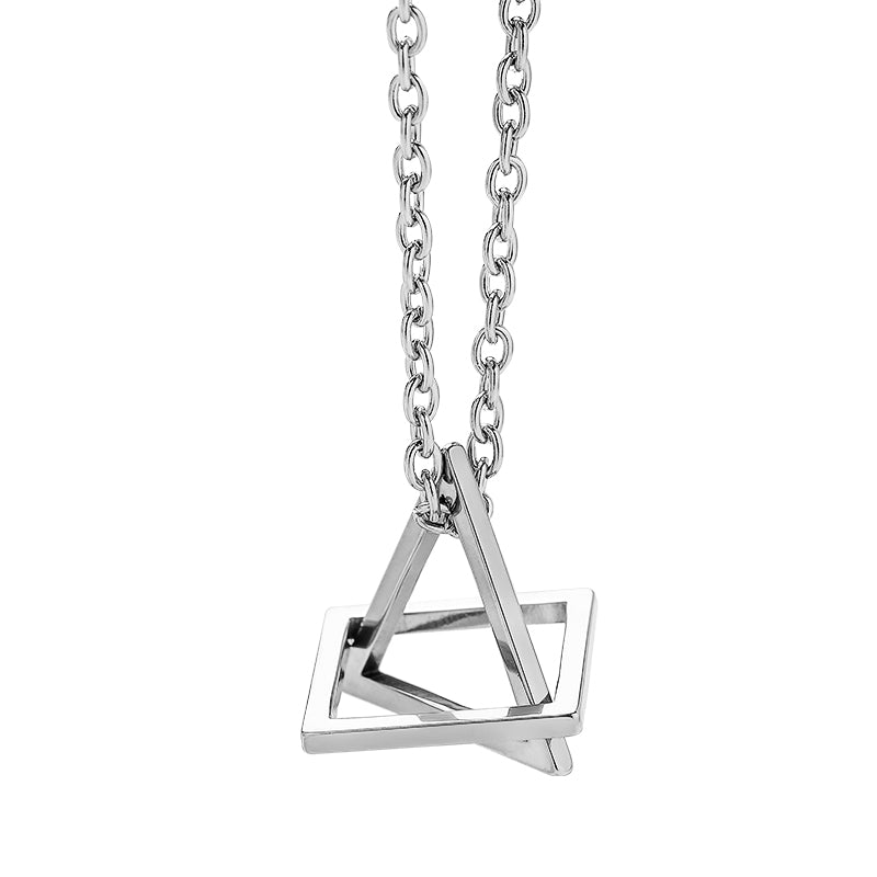 Planderful Jewelry Geometric Steel Necklace