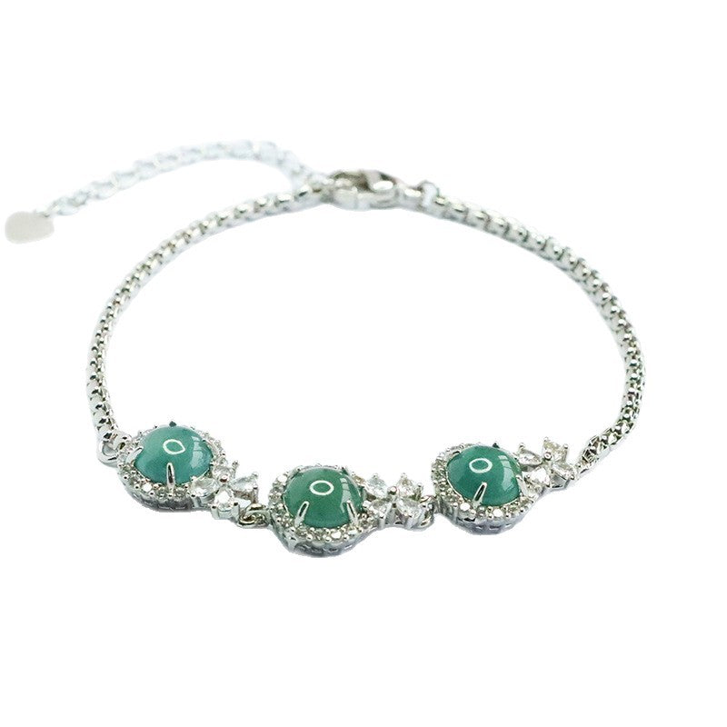 Blue Water Jadeite Princess-Inspired Bracelet