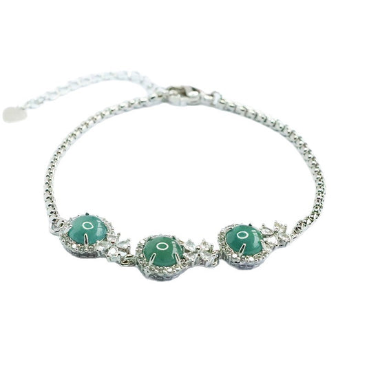 Blue Water Jadeite Princess-Inspired Bracelet