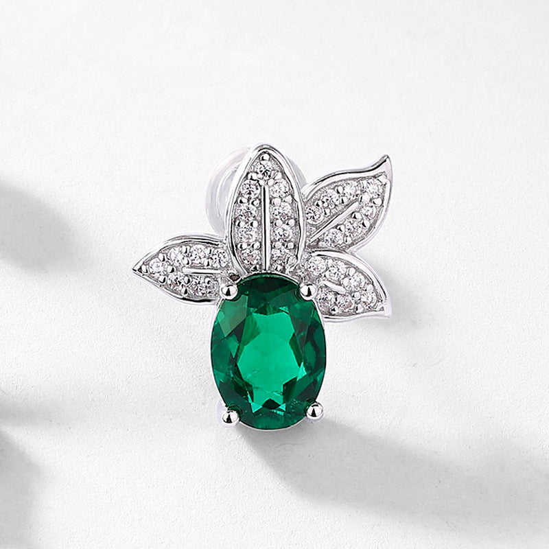 Planderful Gala Fireworks Earrings – Customizable Asymmetrical Silver Gemstone Design