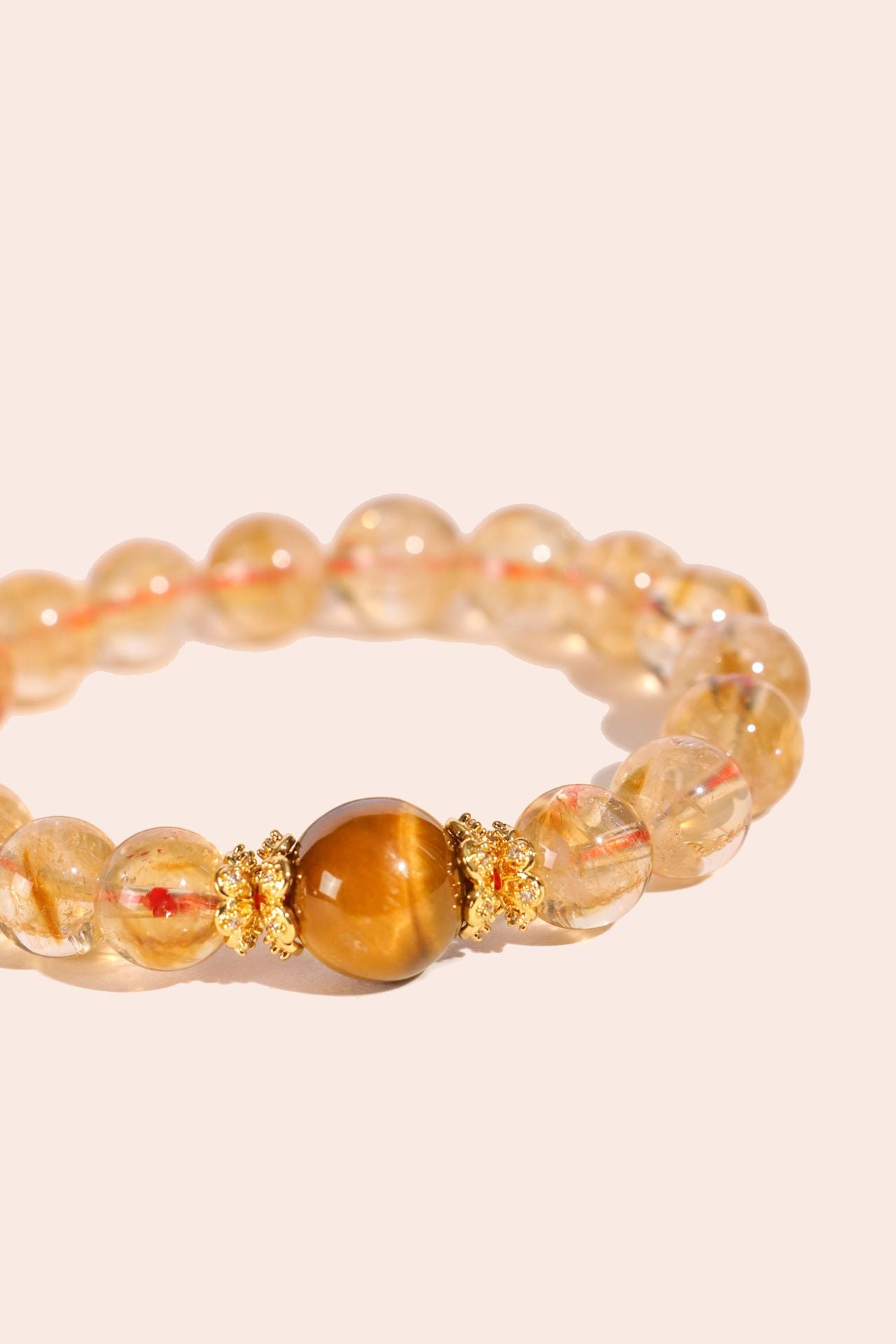 Planderful Fortune's Favor Bracelet – High-End Tiger's Eye and Lemon Crystal Design