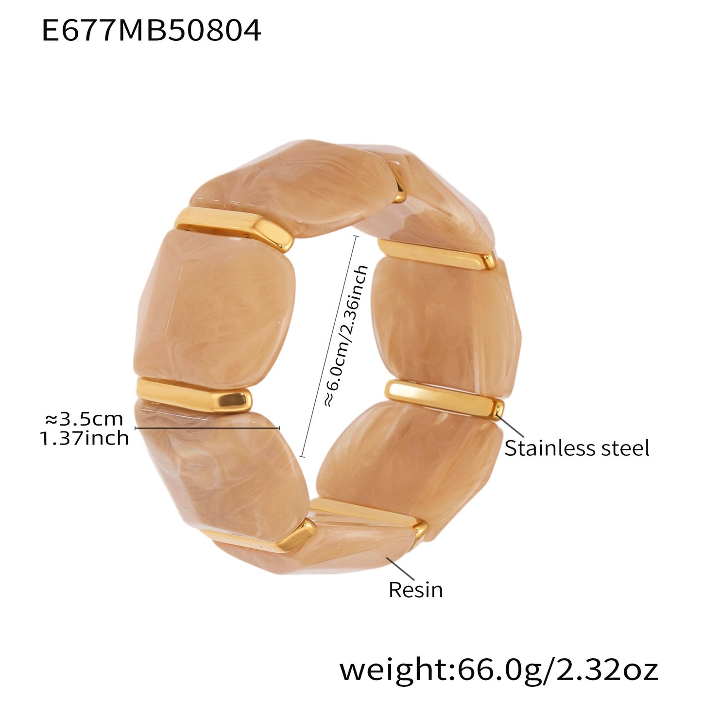 Planderful Unisex Genie Candy Resin Elastic Bracelet