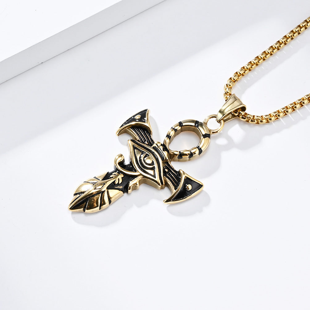 Cross-Border European and American Eye of Horus Necklace