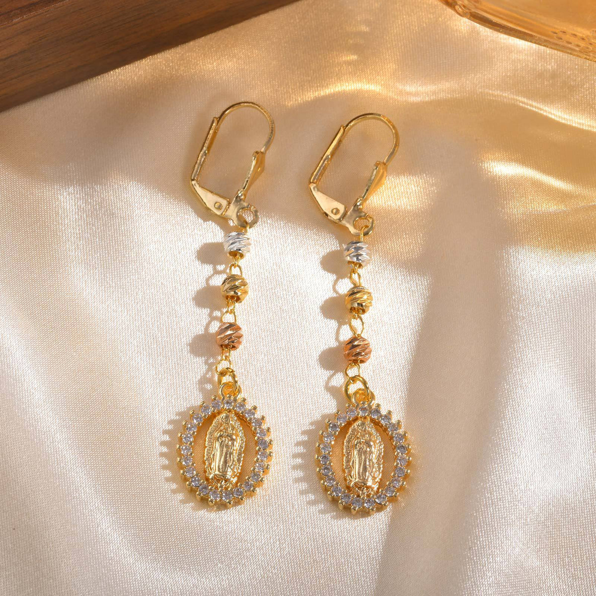 Zircon Floral Earrings