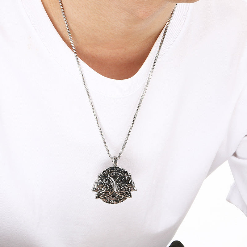 Planderful Celtic Knot Pendant Bold For Men Stainless Steel