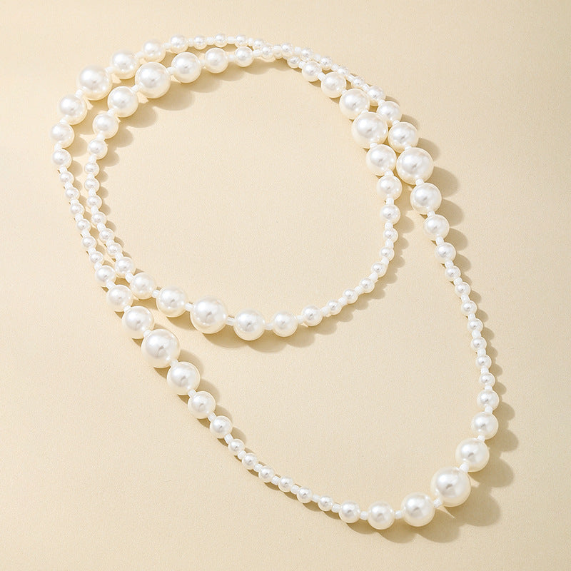 Planderful Vienna Verve Necklace – Elegant Double-Layer Pearl Design