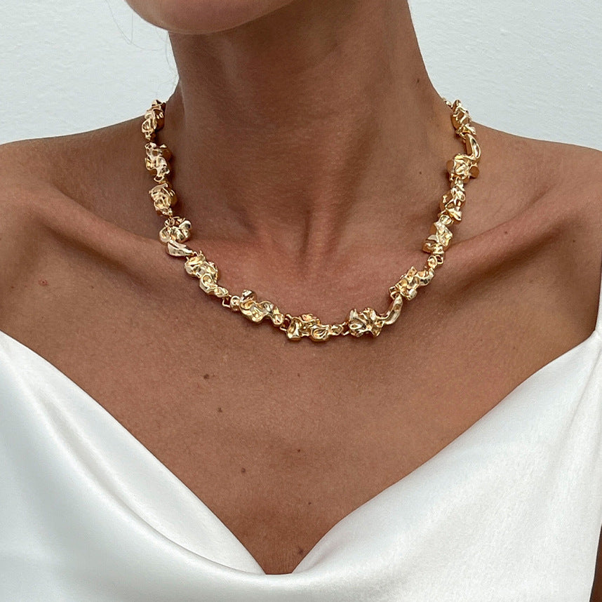 Planderful Vienna Verve Necklace – Unique Irregular Liquid Design