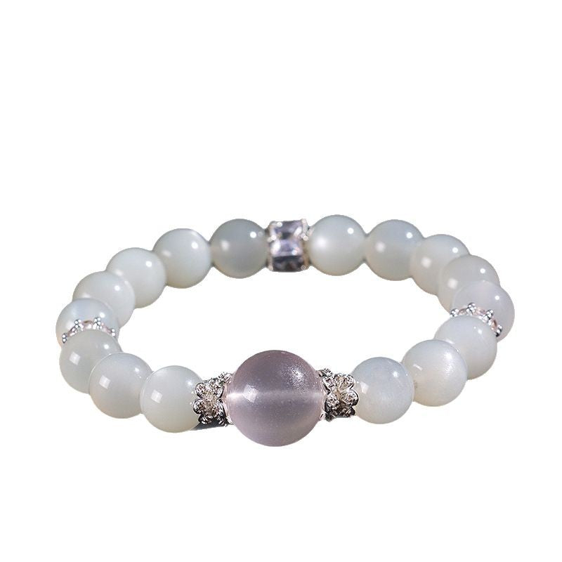 Planderful Fortune's Favor Bracelet – Elegant White Crystal Design