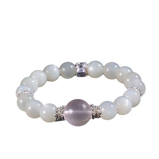 Planderful Fortune's Favor Bracelet – Elegant White Crystal Design