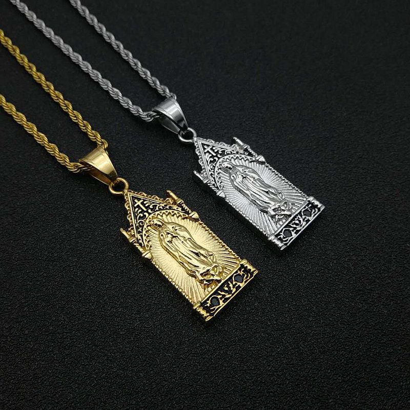 Steel Necklace – Elegant Maria Pendant Necklace