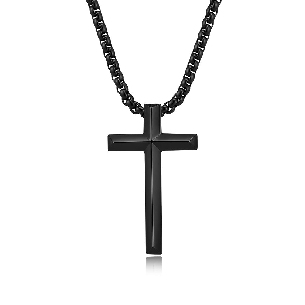 Stainless Steel Cross Geometric Necklace