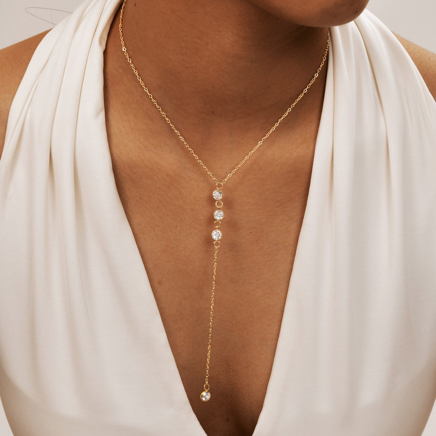 A Variety Of Y-Shaped Necklace – Women's Gold Imitation Pearl Tassel Stacked With Style