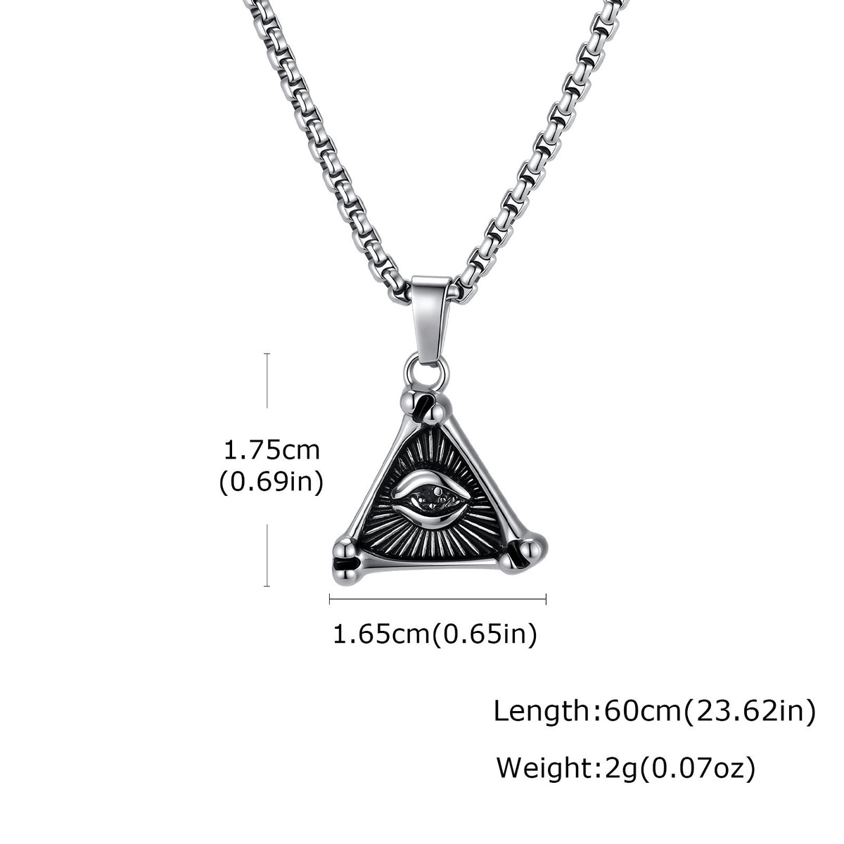 Devil's Eye Stainless Steel Pendant