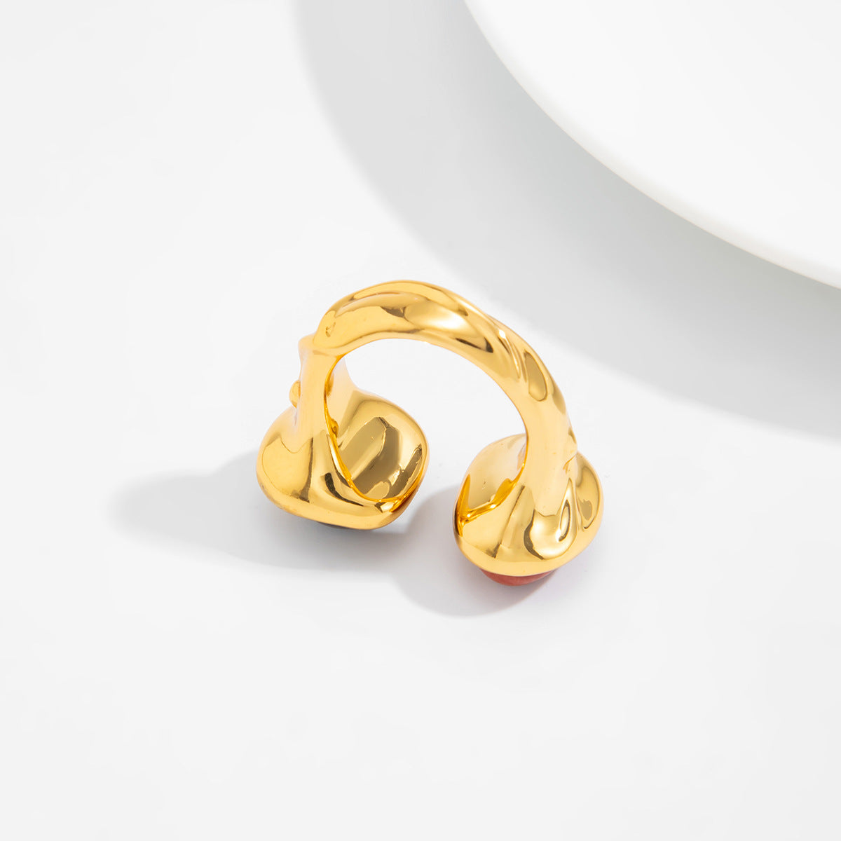 Tiger Eye Open Ring Planderful Collection Vienna Verve For Women Statement Lava Stone Jewelry