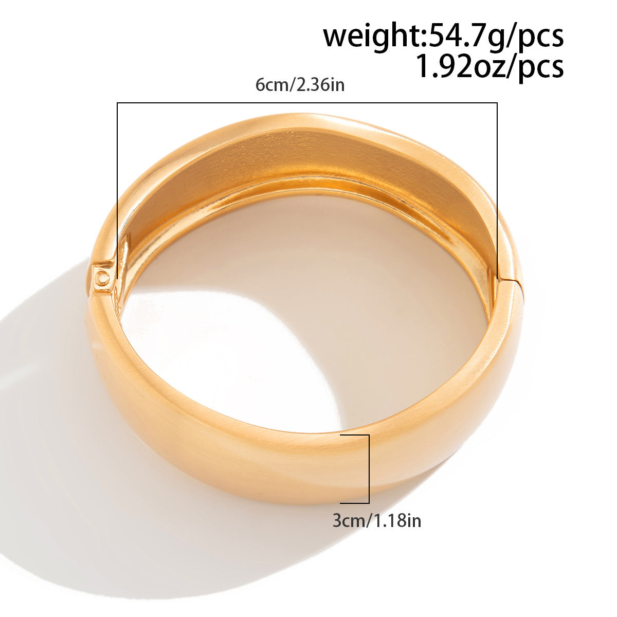 Planderful Vienna Verve Irregular Metal Bracelet For Edgy Punk Fashion Lovers Matte Wide Cuff With Spring Buckle