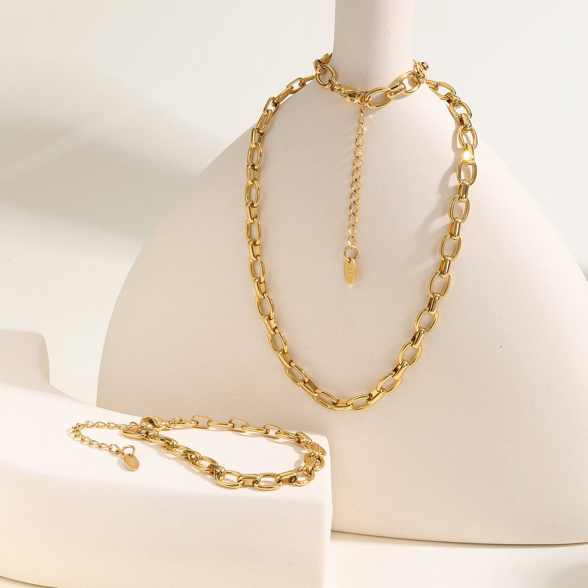 Gold-Plated Stainless Steel Bracelet