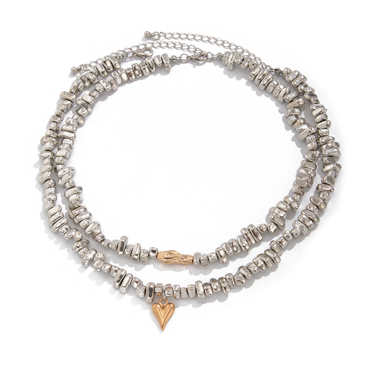 Irregular Heart Geometric Collarbone Necklace