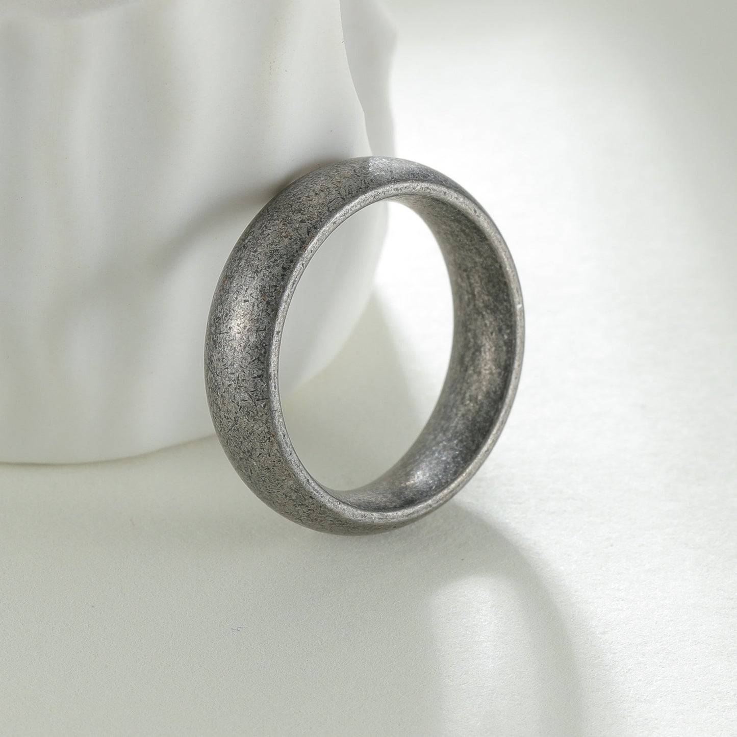 Planderful Stainless Steel Mens Ring 6mm Wide European American Style Timeless Unisex Jewelry
