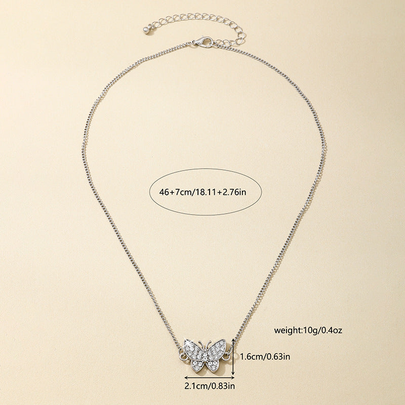 Planderful Vienna Verve Necklace – Sparkling Butterfly Pendant Design
