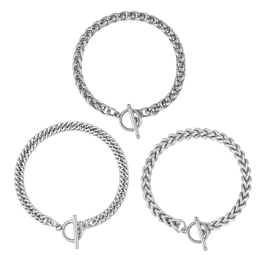 Cuban Chain Minimalist Stainless Steel Bracelet