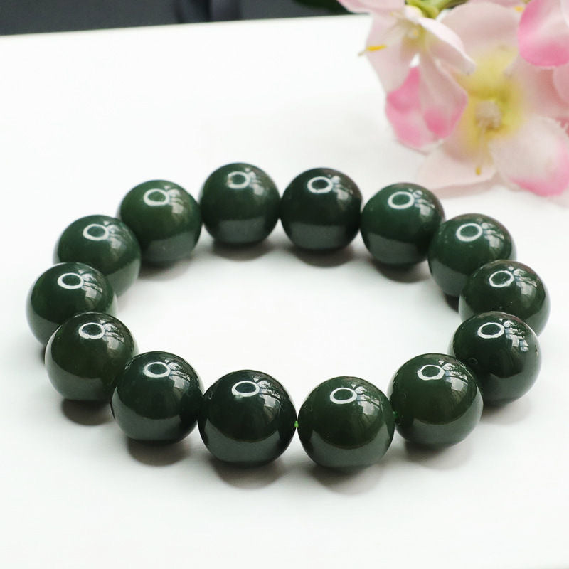 Dark Taqing Hetian Jade Bracelet