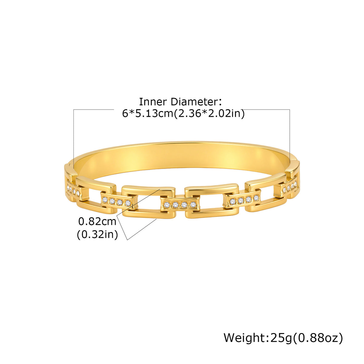 Zircon Stainless Steel Bracelet