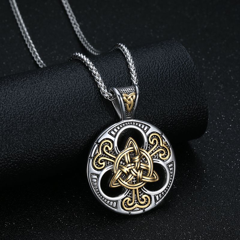 Viking Celtic Knot Stainless Steel Necklace By Planderful Everyday Genie For Men Gift