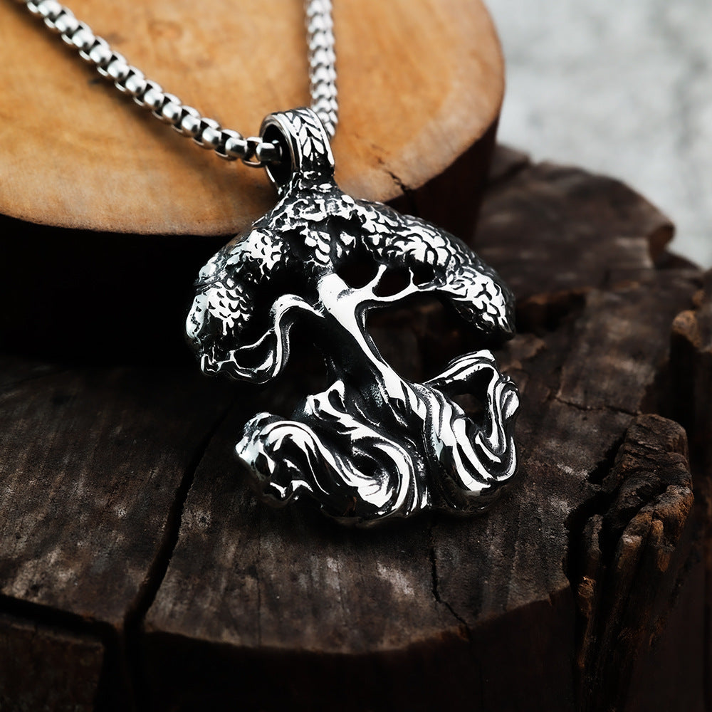 Foreign Trade Nordic Mythology Viking Tree of Life Pendant Necklace