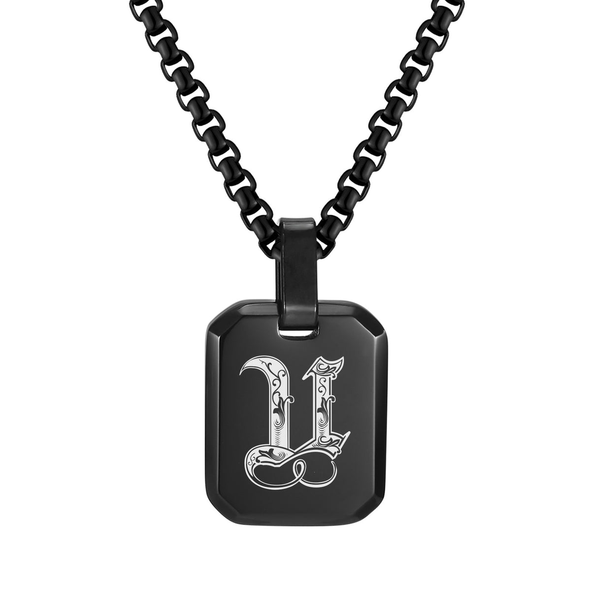 Stainless Steel Initial Letter & Blank Pendants
