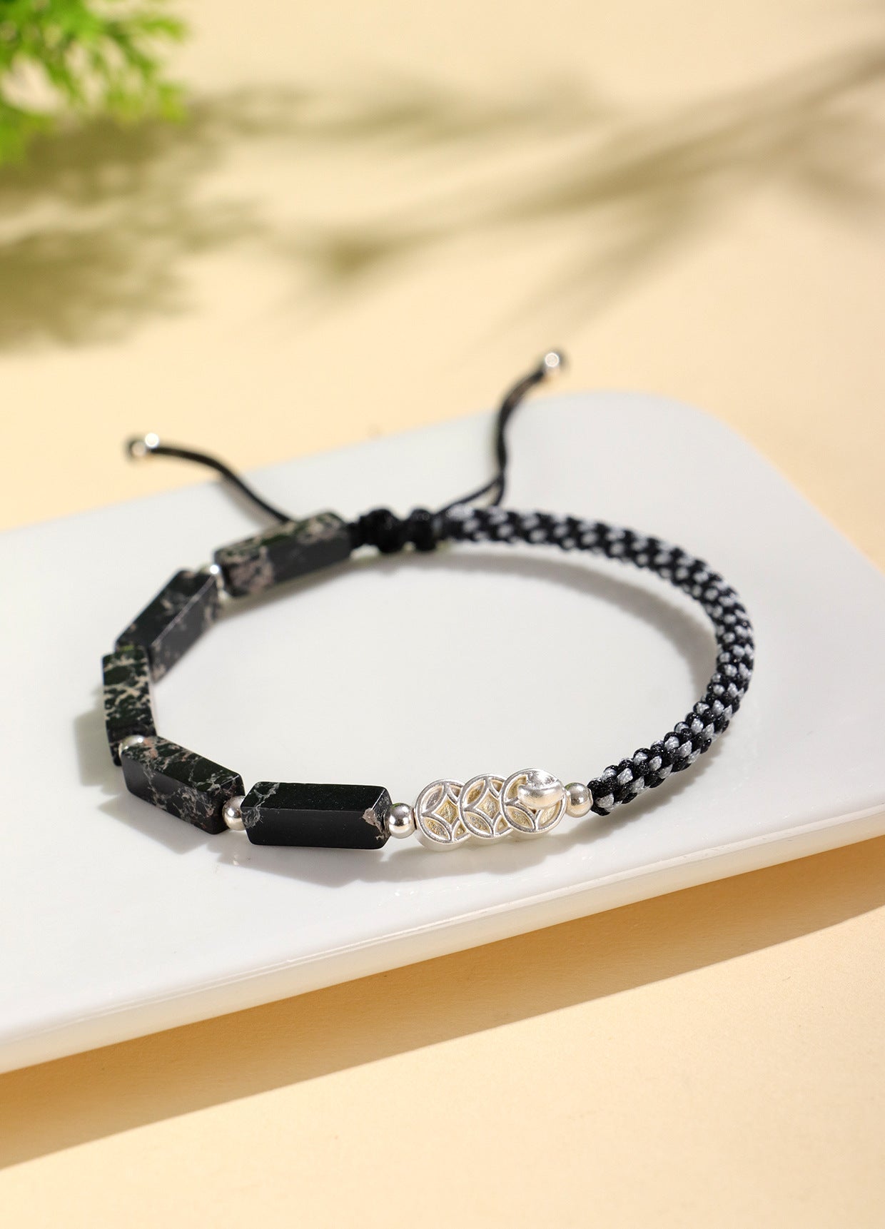 Planderful Fortune's Favor Bracelet – Hand-Woven Couple Design with 925 Silver Elements