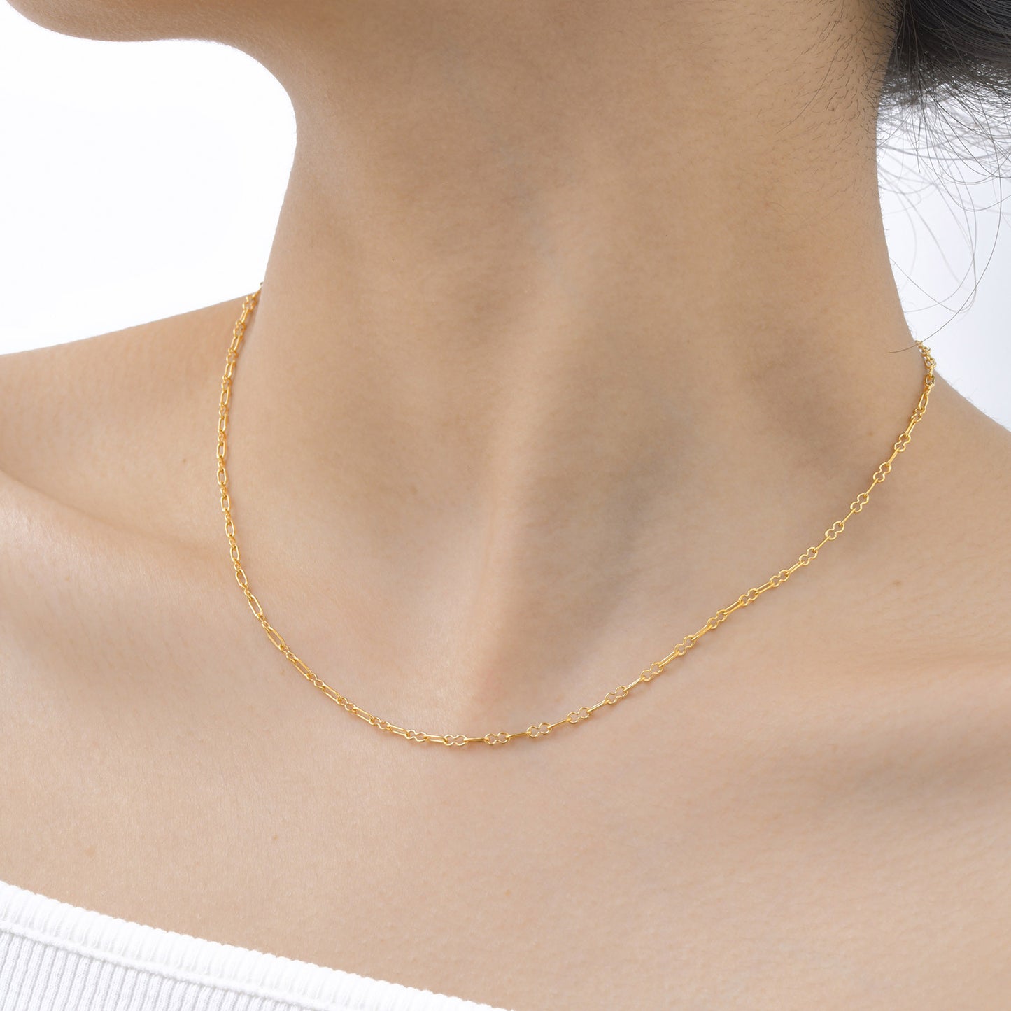 Stainless Steel Handmade Chain Gold Necklace Bracelet Women's