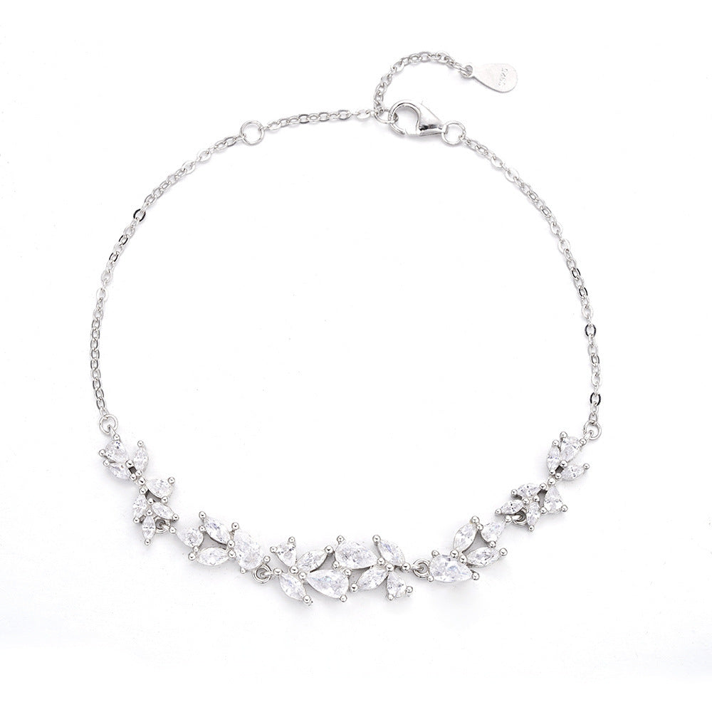 Sterling Silver Bracelet Female Cute Exquisite Personalized Design