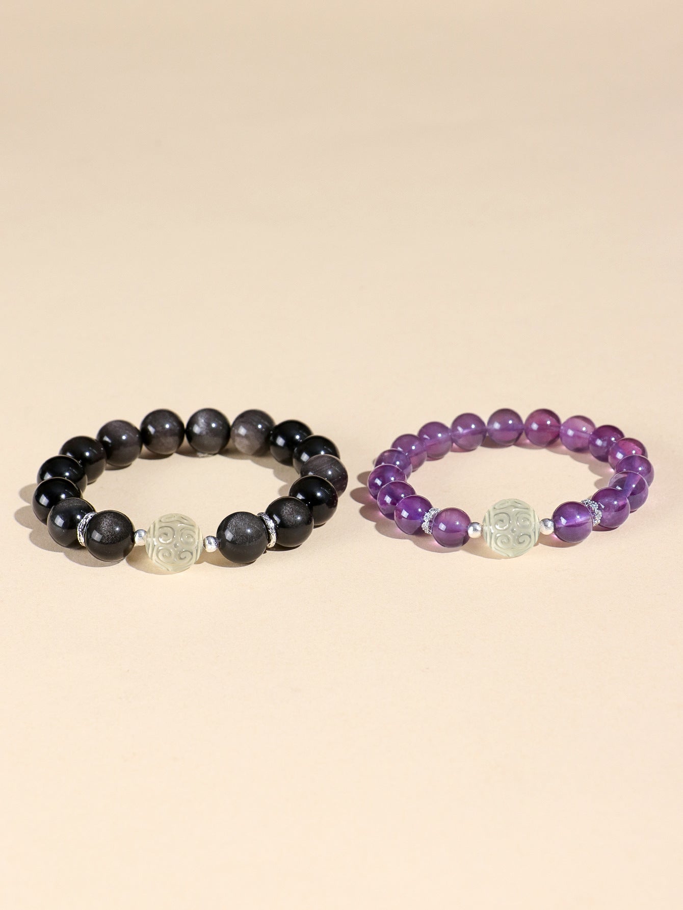 Planderful Fortune's Favor Bracelet – Natural Amethyst Beaded Design