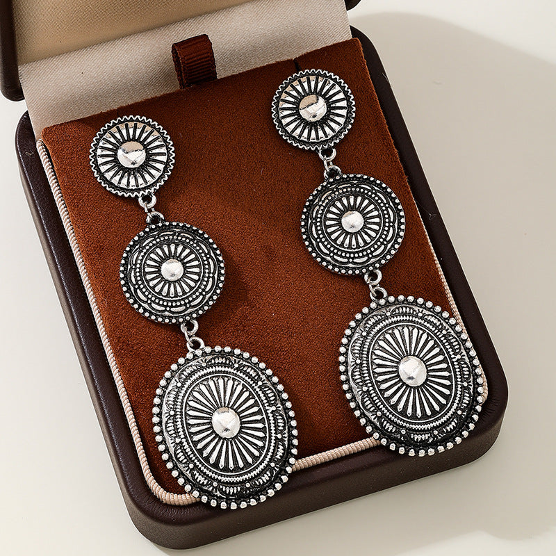 Planderful Vienna Verve Earrings – Bohemian Ethnic Metal Design