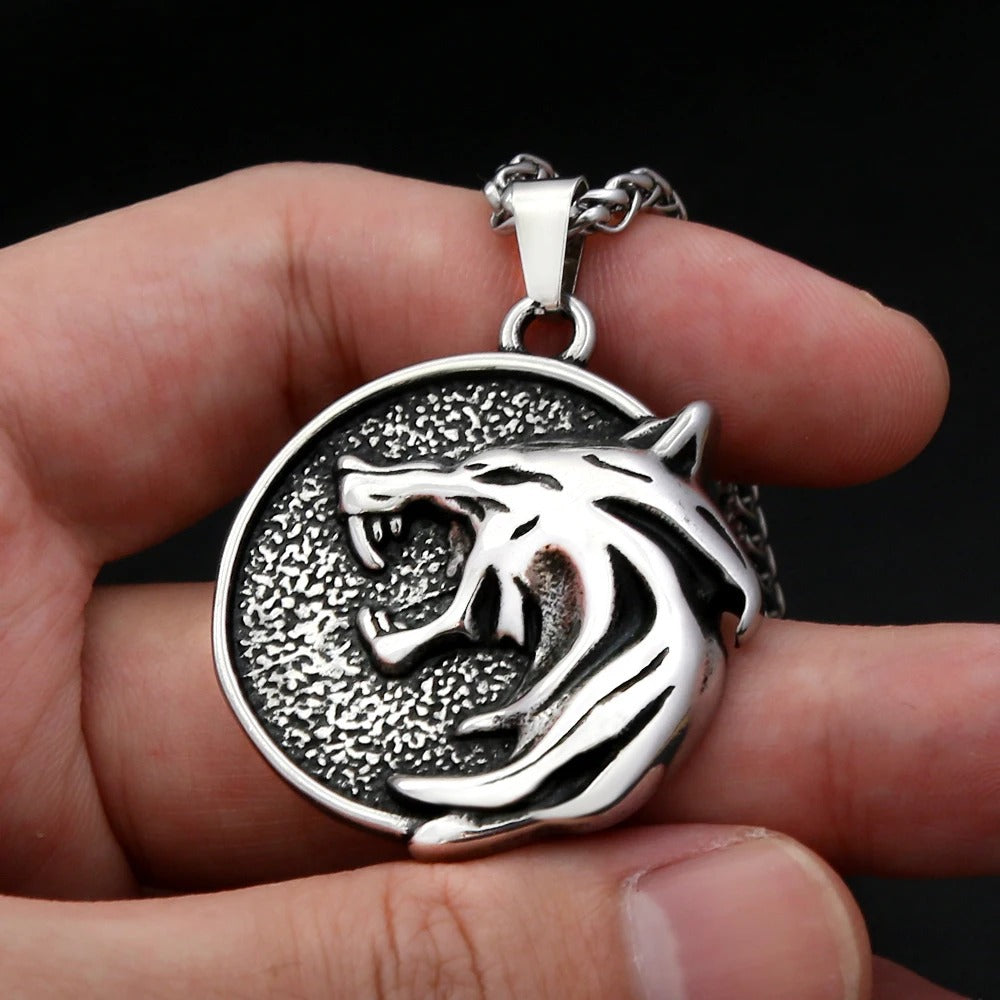 Vintage Viking Wolf Stainless Steel Men's Ring
