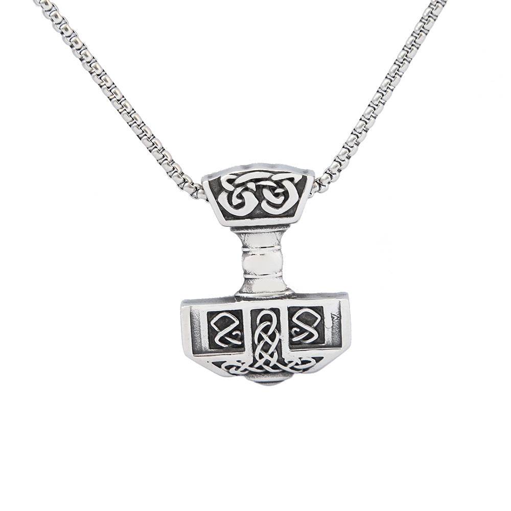 Boys Necklace Trendy Brand Hip Hop Titanium Steel Pendant Accessories