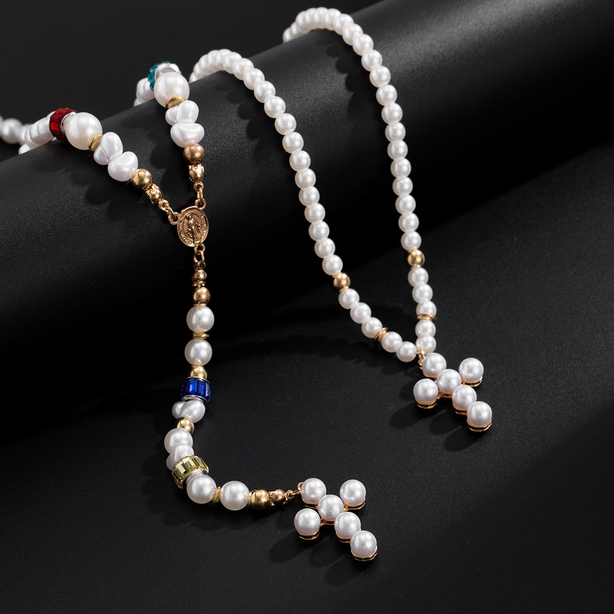 Planderful Vienna Verve Necklace – Retro French Pearl and Zircon Design