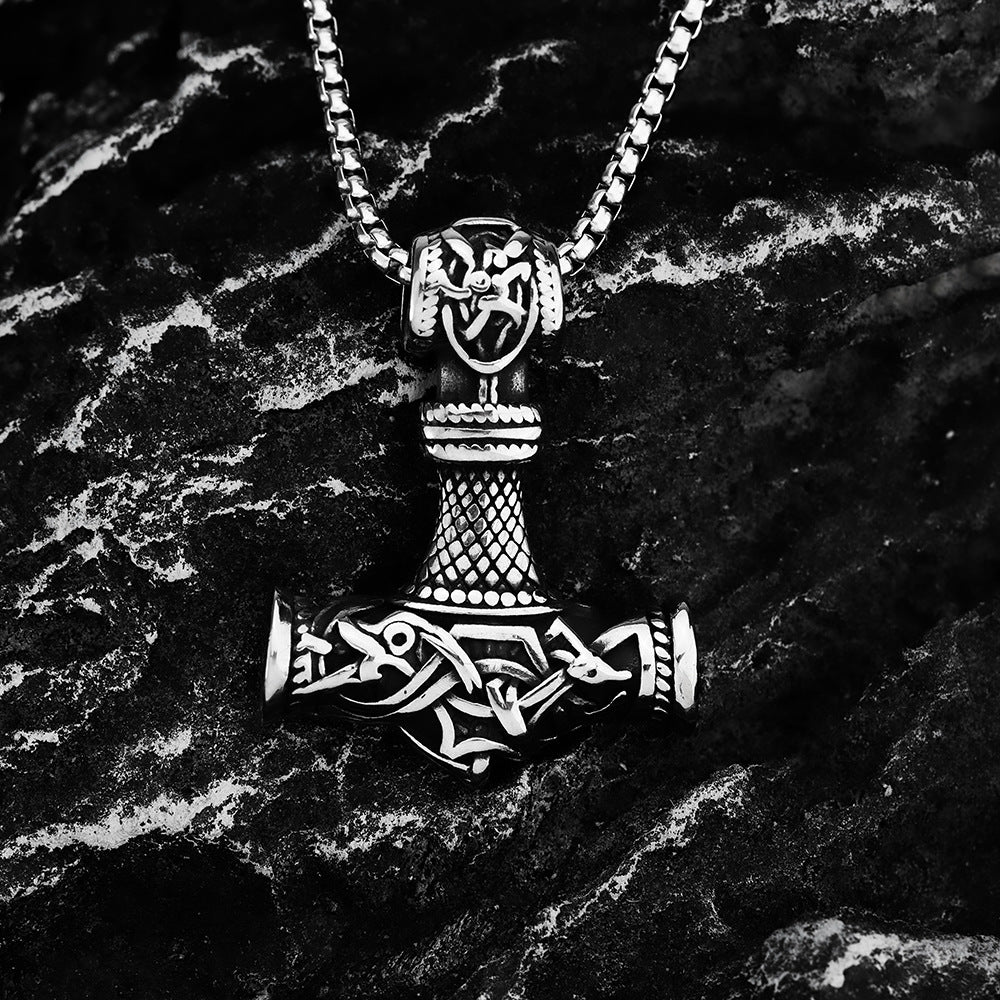 Vintage Nordic Viking Men's Stainless Steel Personalized Pendant