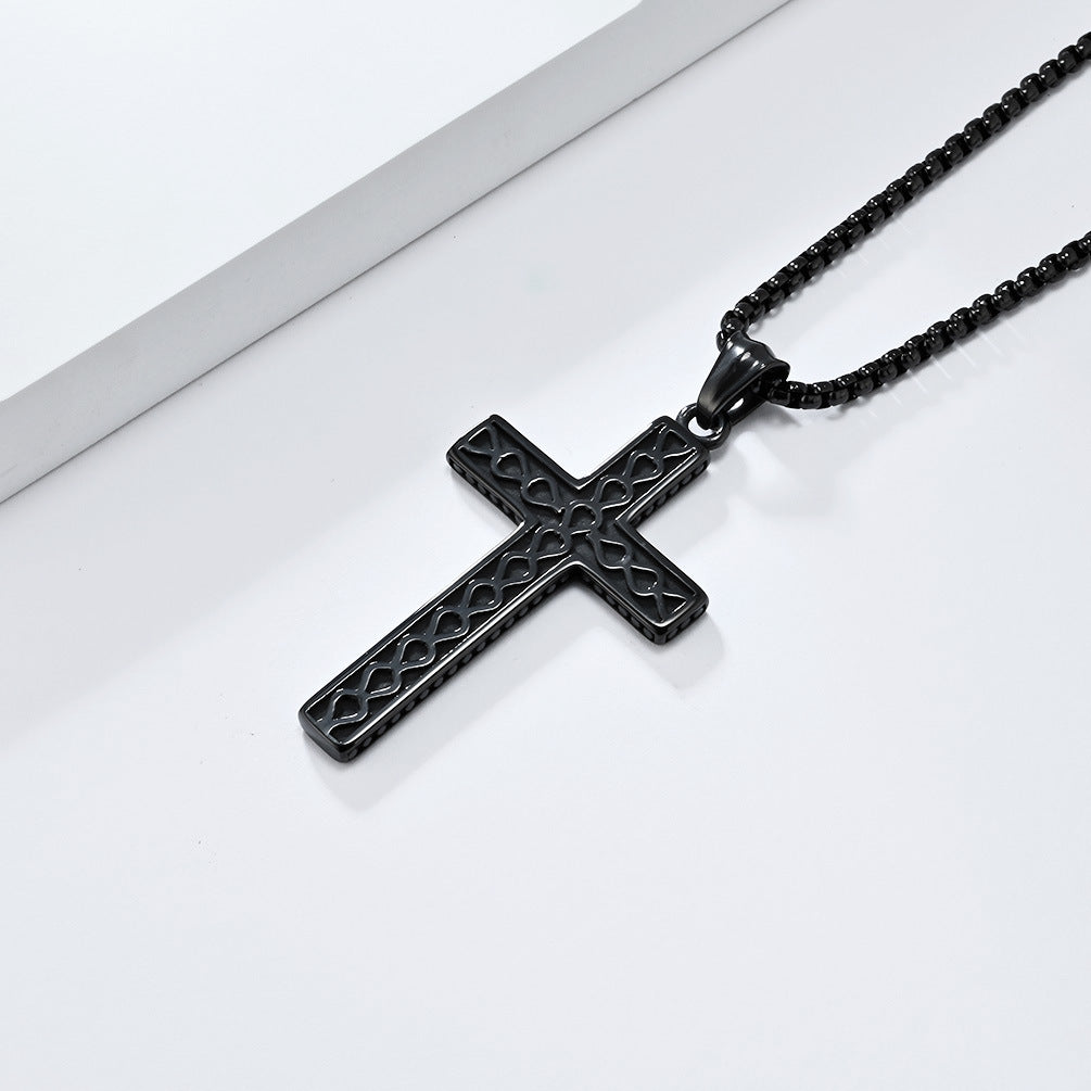 Timeless Titanium Steel Cross Necklace for Every Occasion