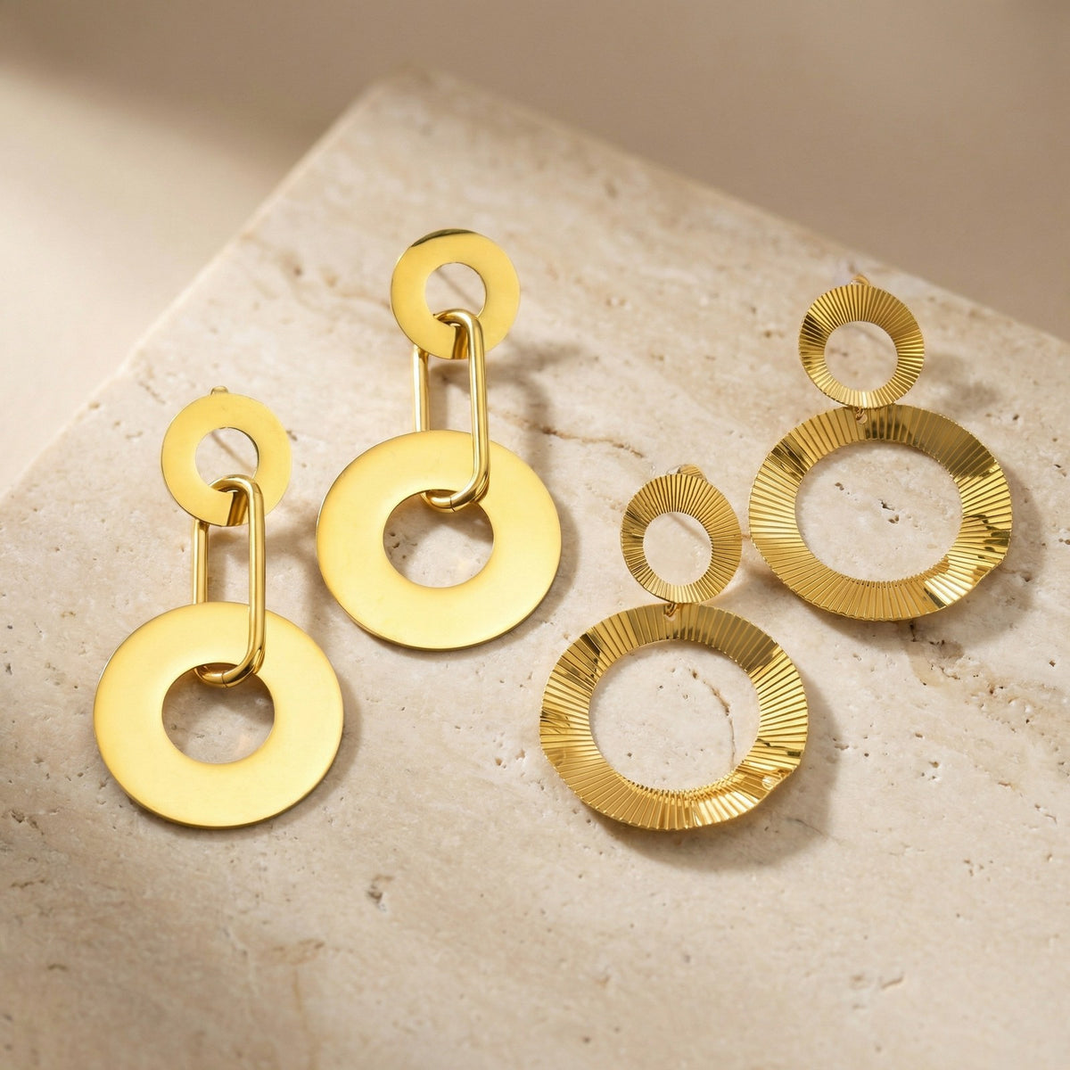 Modern Stainless Steel Earrings — Multiple Styles
