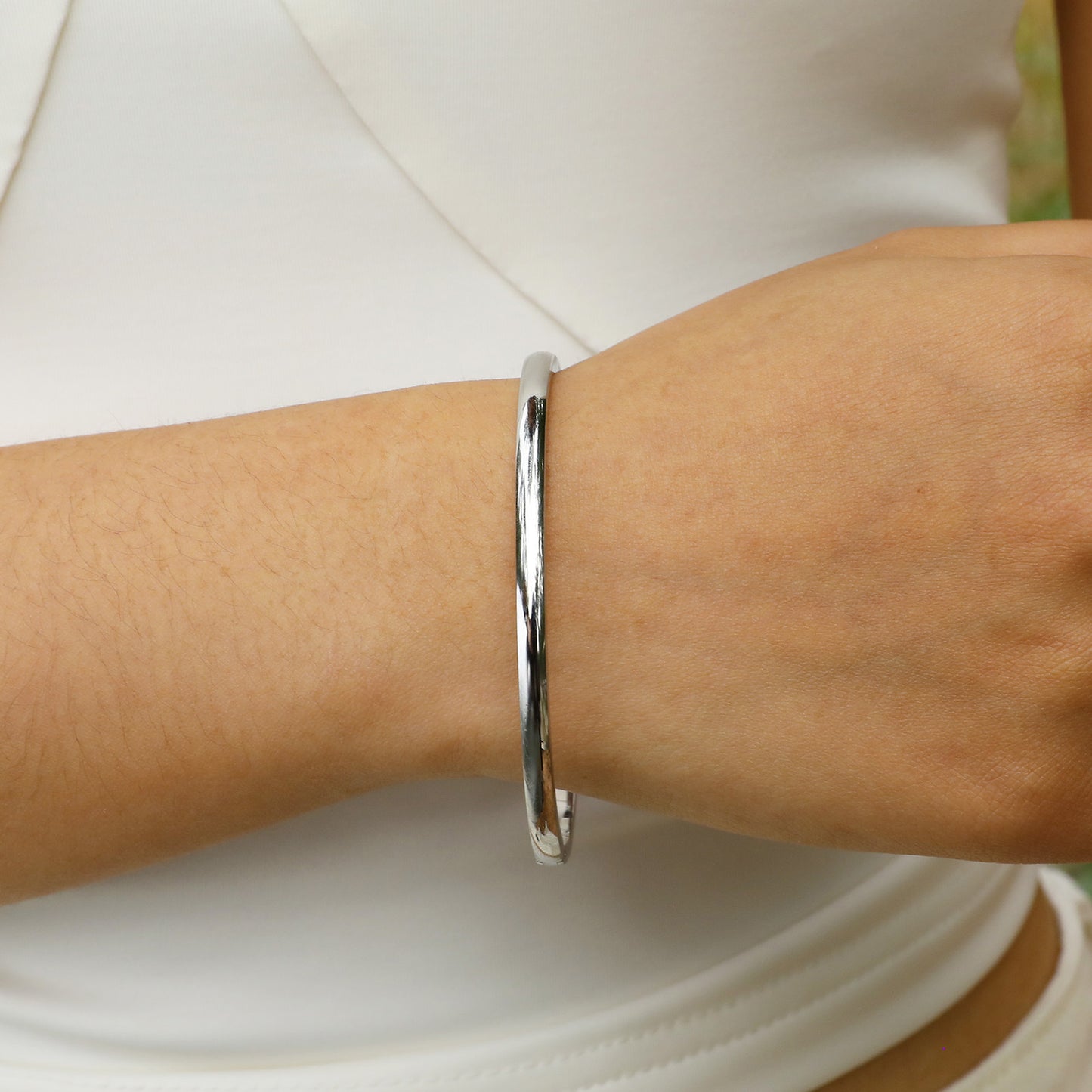 Stainless Steel Bare Body Open Bracelet Women's Jewelry Wholesale