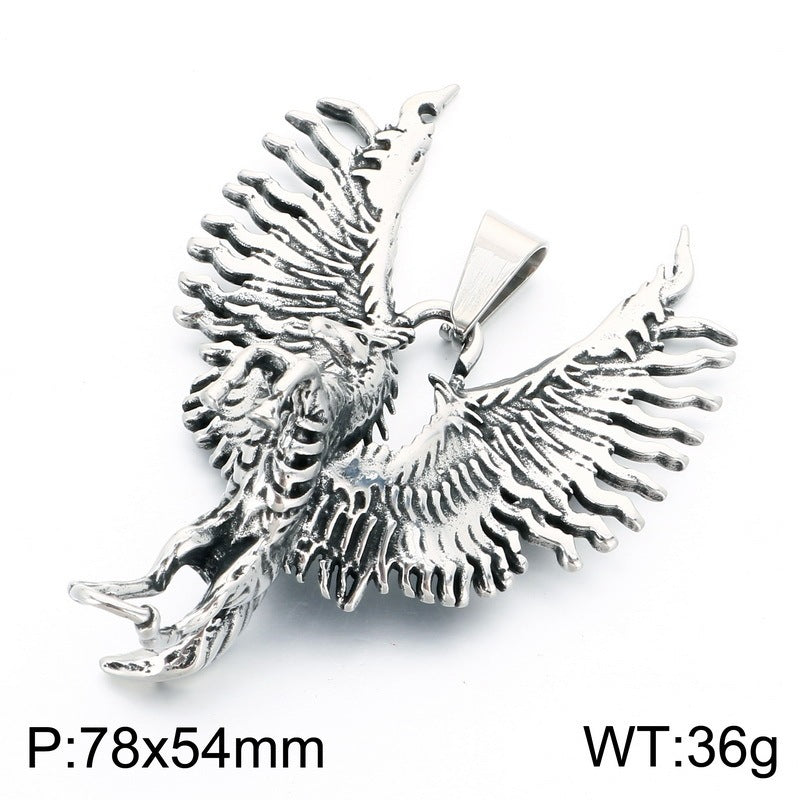 Year Of The Horse Necklace, Pegasus Phoenix Retro Old National Style Mythical Beast
