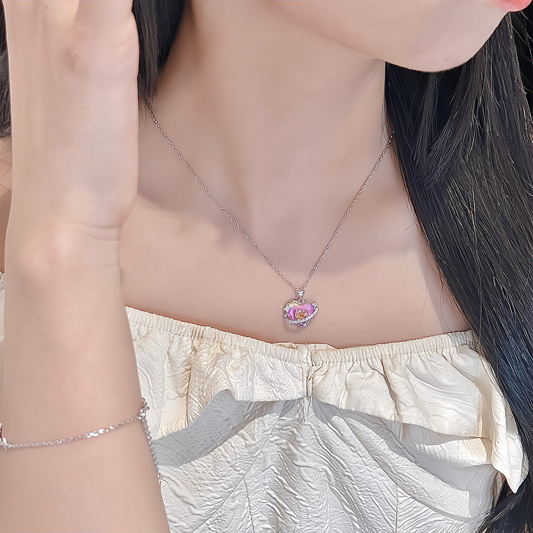 S925 Sterling Silver Heart Necklace