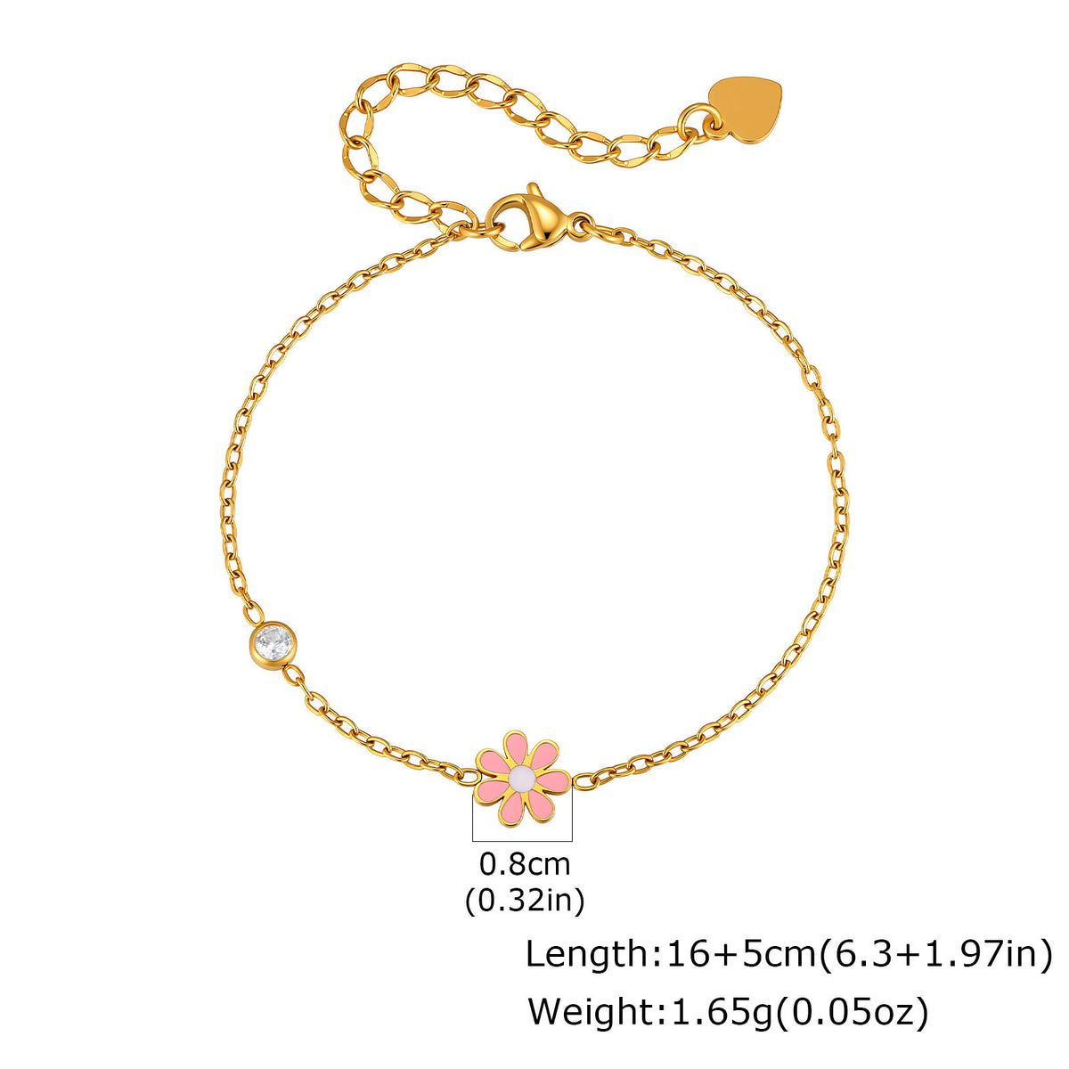 Flower Stainless Steel Bracelet Unisex